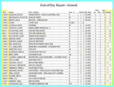 End-of-Day Report